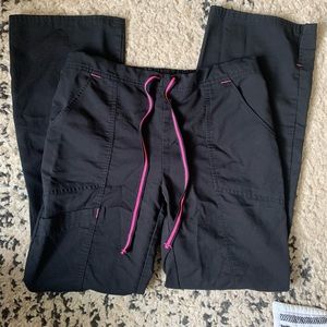 Drawstring Cargo Scrub Pants
